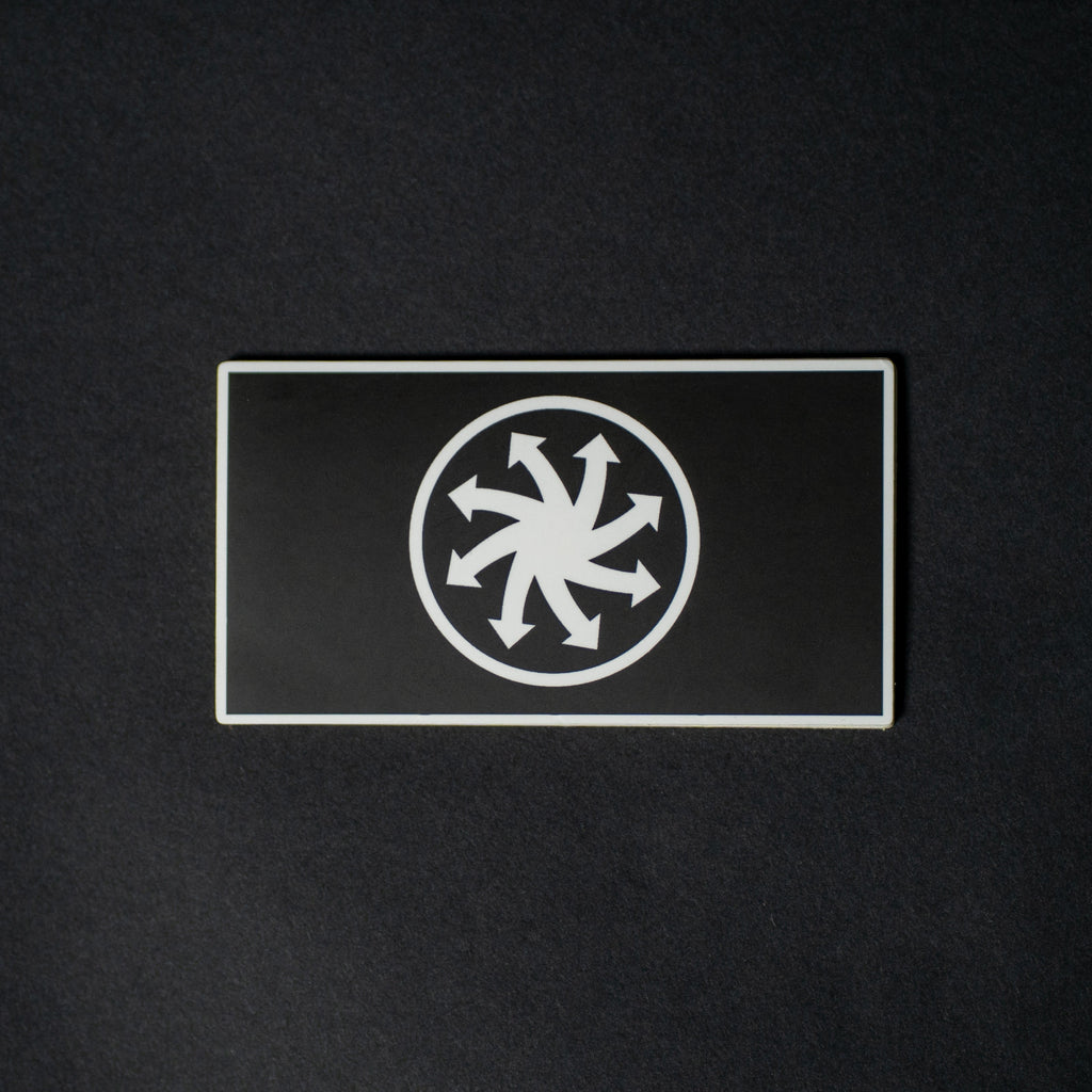 Pfeilrad Sticker schwarz