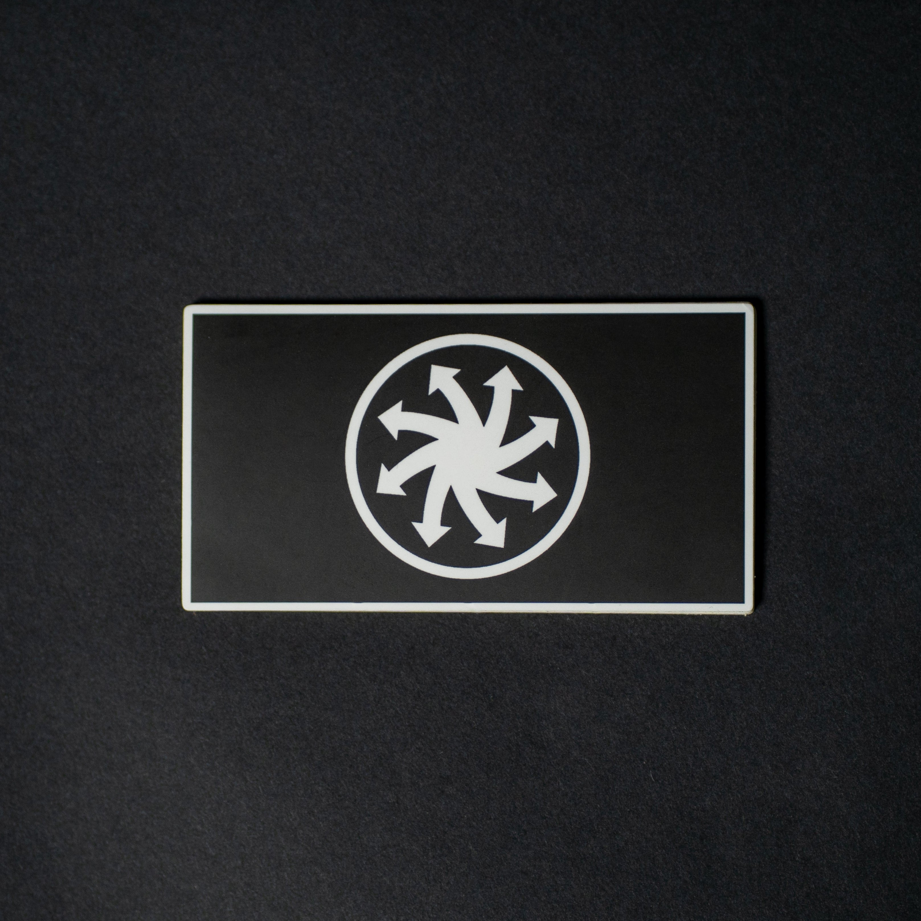 Pfeilrad Sticker schwarz